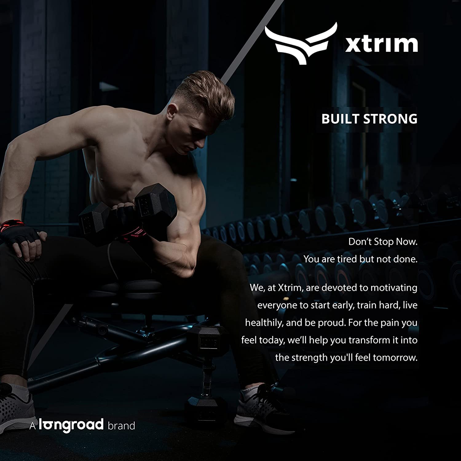 One Size Fits All Unisex Leather Gym Gloves, for Professional Weightlifting, Fitness Training and Workout, with Half-Finger Length, Wrist Wrap for Protection and Tactical Thumb (Black)