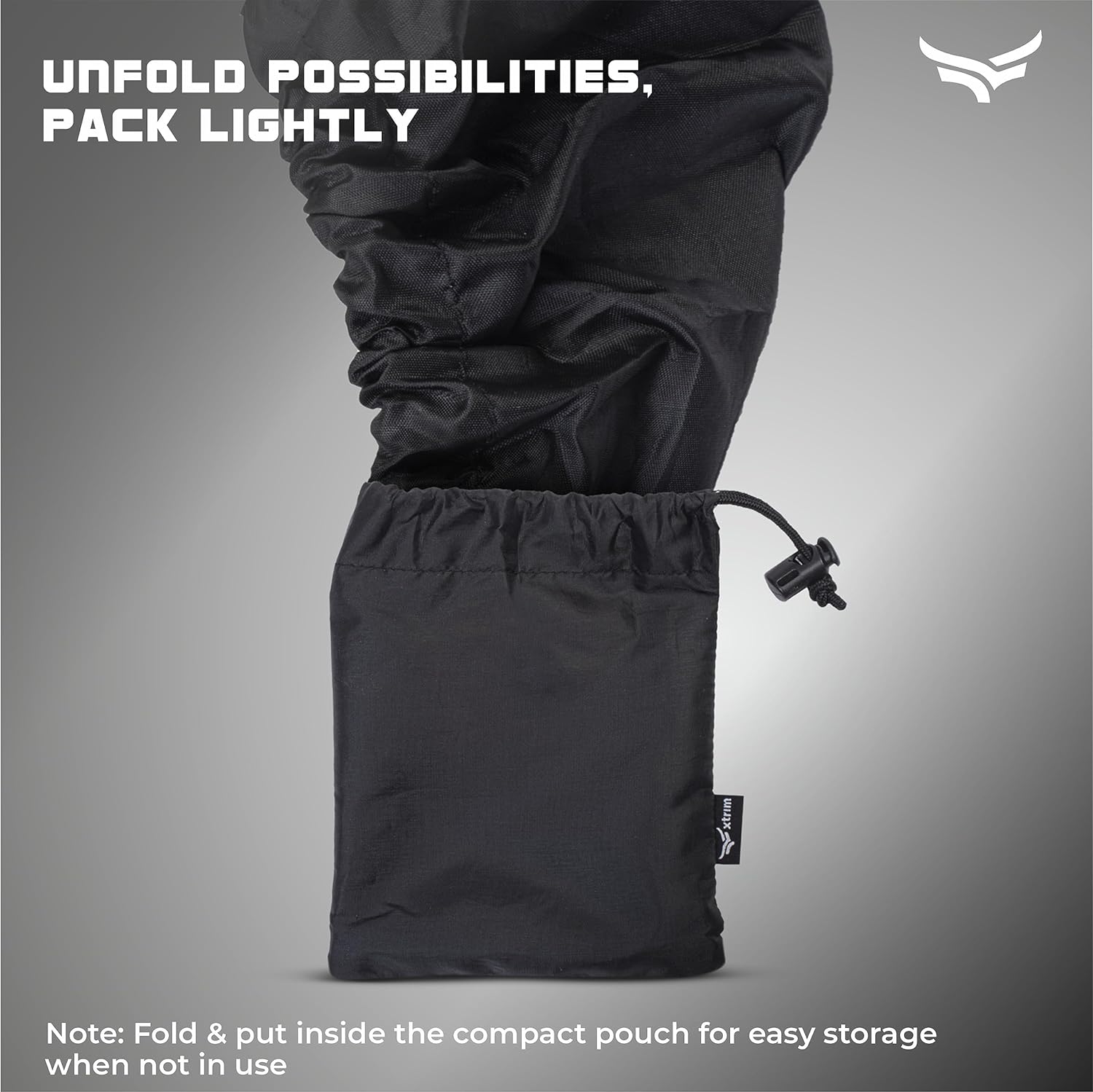 100% Rain & Dust Proof Protector for 30L to 40L Backpacks, Rain Cover for Bags with Storage Pouch, Rain Cover for School Bags, Rain Cover, Specially for Trekking & Camping (Black)