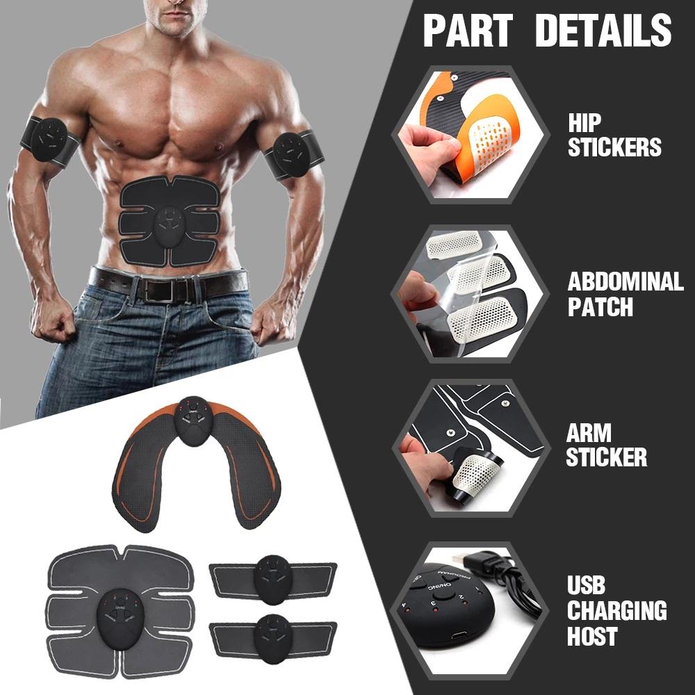 EMS USB Charging Muscle Stimulator Fitness Buttock Abdominal Trainer - Indicart