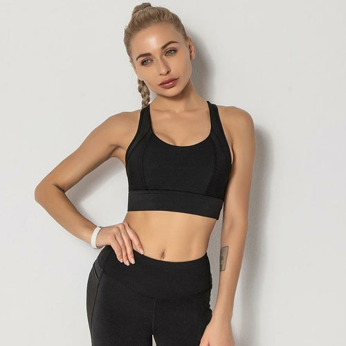 Stretch Breathable Yoga Sports Bra Top - Indicart