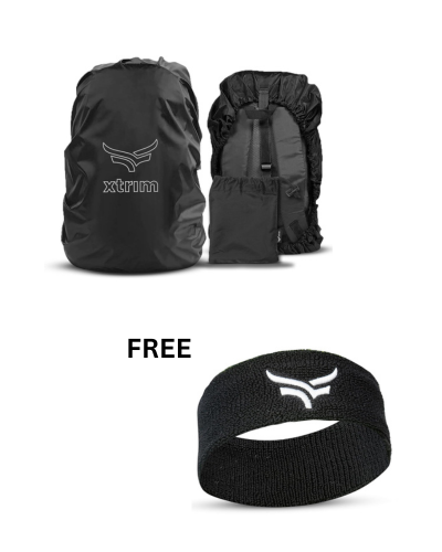 100% Rain & Dust Proof Protector for 30L to 40L Backpacks + Unisex Head Band (BUY 1 GET 1 FREE )