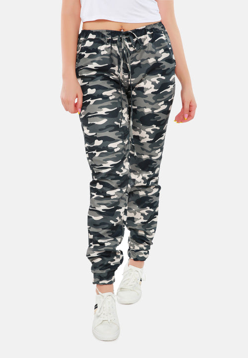 camouflage printed joggers pants
