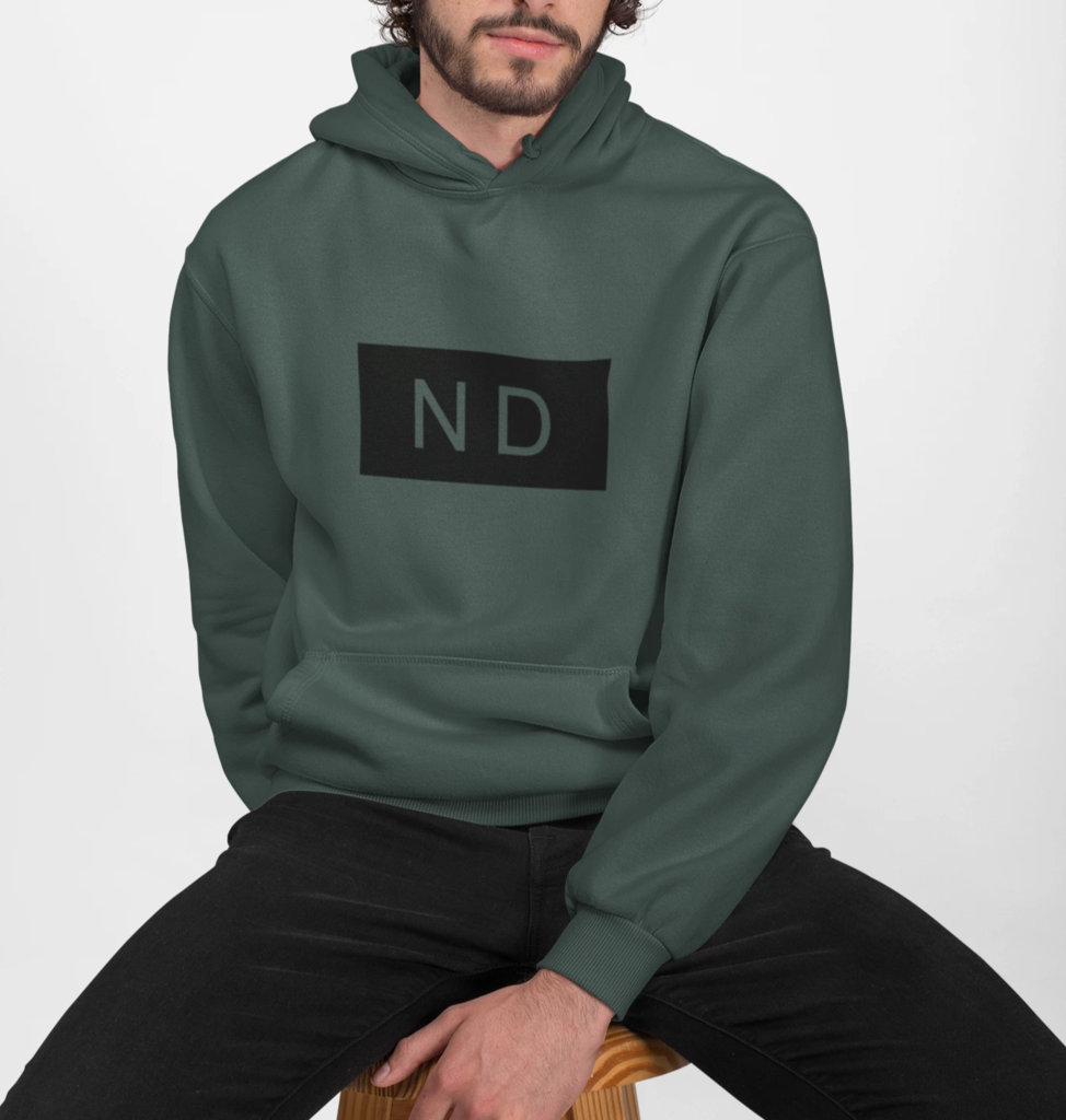 Mens Street Style ND Hooded Sweatshirt - Indicart