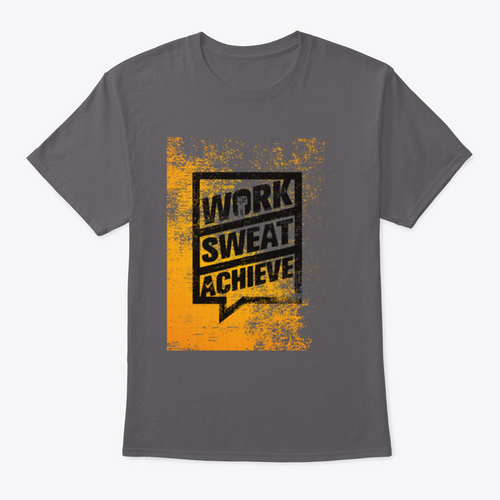 Work Sweat Achieve Workout And Fitness Design T-Shirt