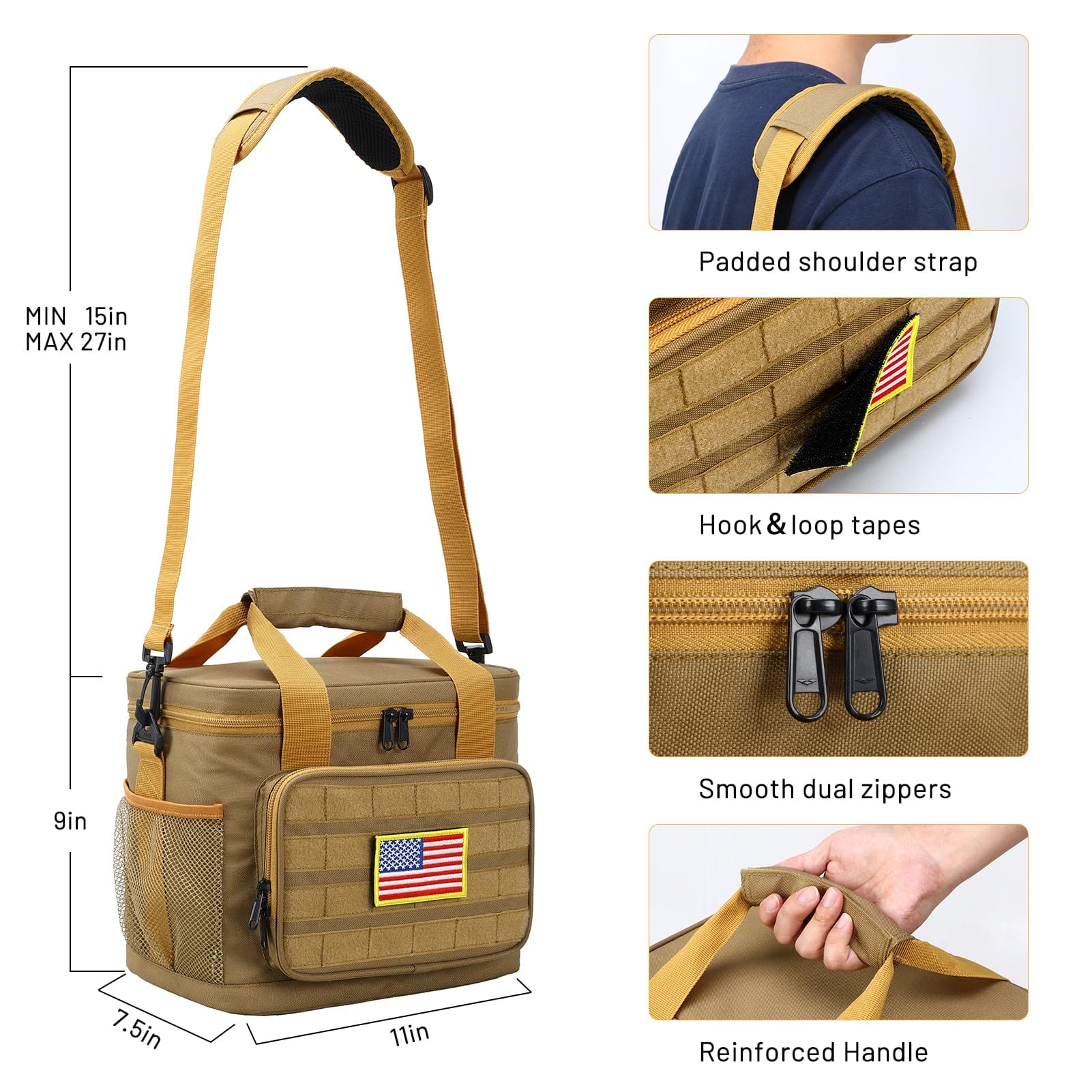Insulated Lunch Bag Leakproof Meal Prep Cooler Tote Adult Lunch Bag MIER
