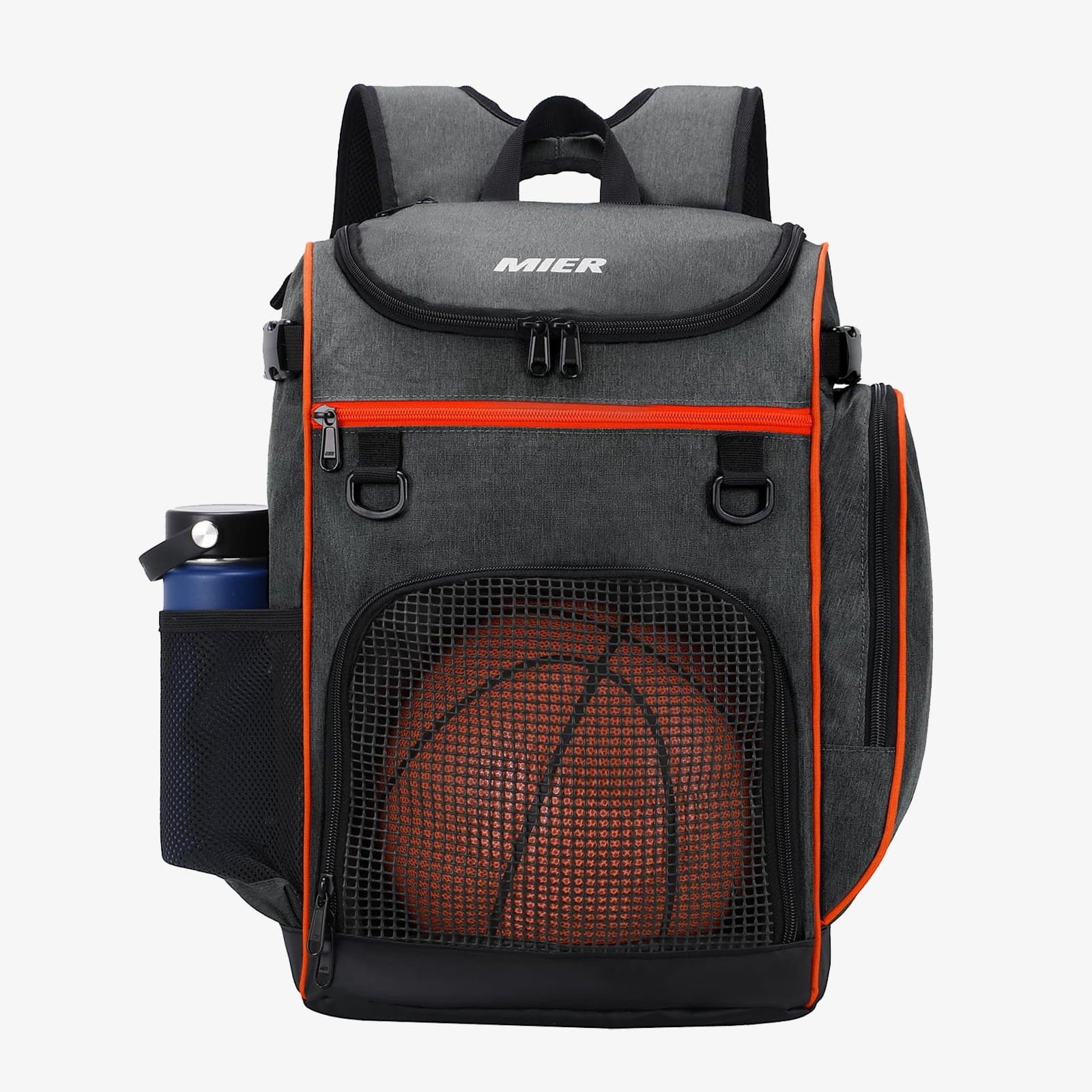 Large Basketball Backpack Sports Bag with Ball Compartment Backpack Bag MIER