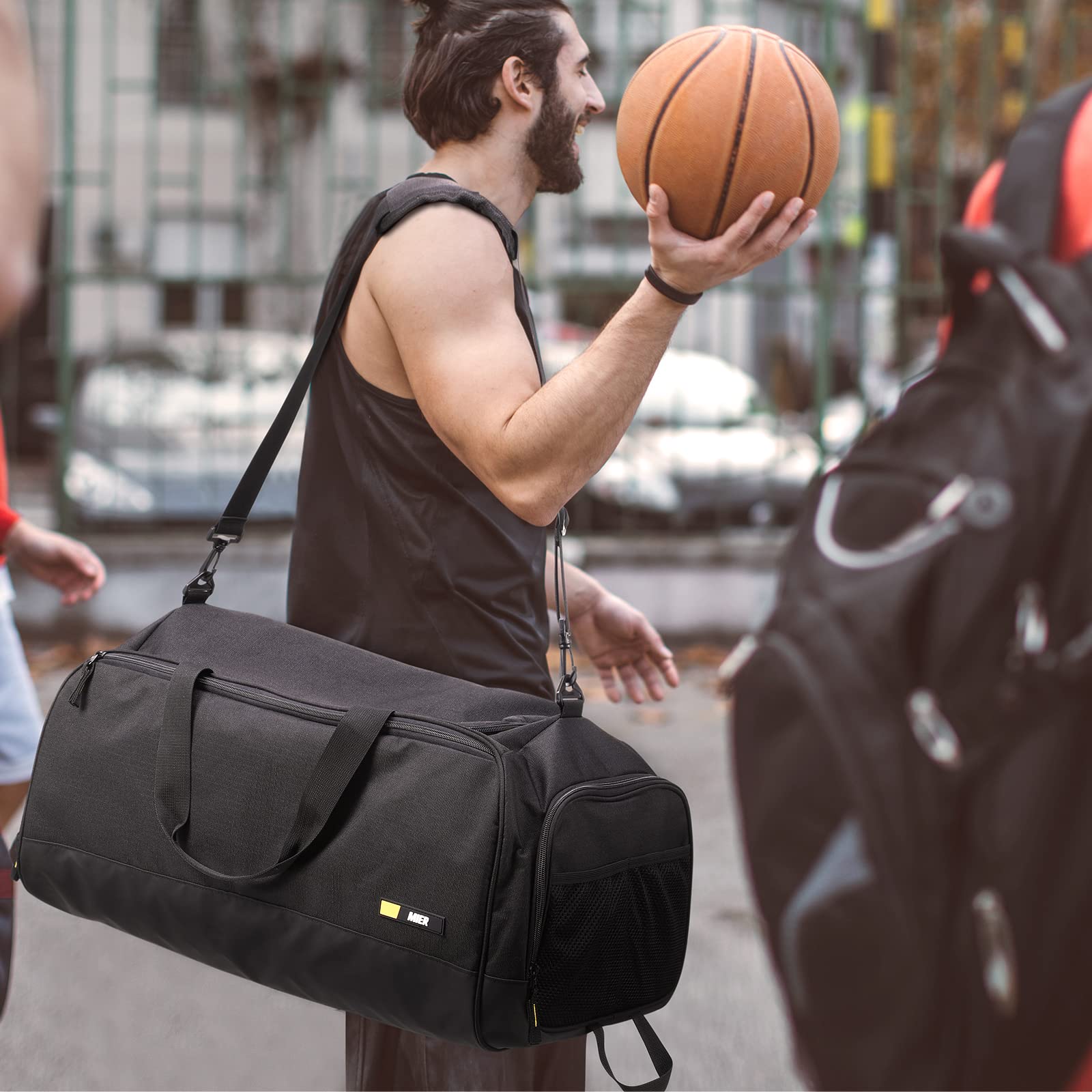 Large Gym Duffle Bags for Men with Shoe Compartment Gym Duffel Bag MIER