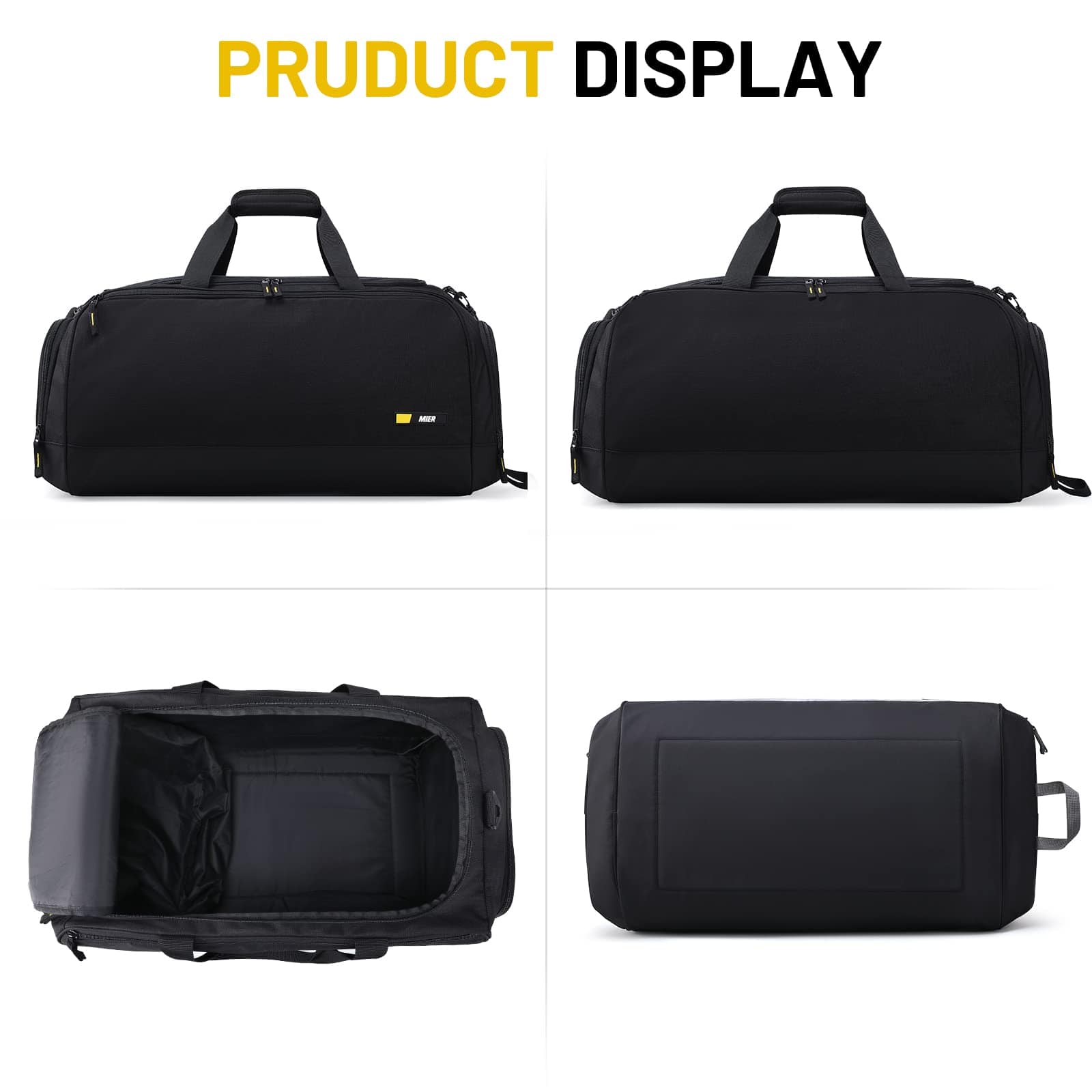 Large Gym Duffle Bags for Men with Shoe Compartment Gym Duffel Bag MIER