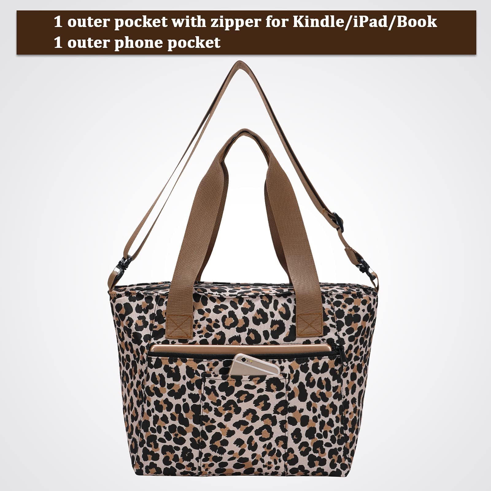 Large Lightweight Insulated Lunch Bag Travel Bag for Women Fashionable Lunch Bag MIER