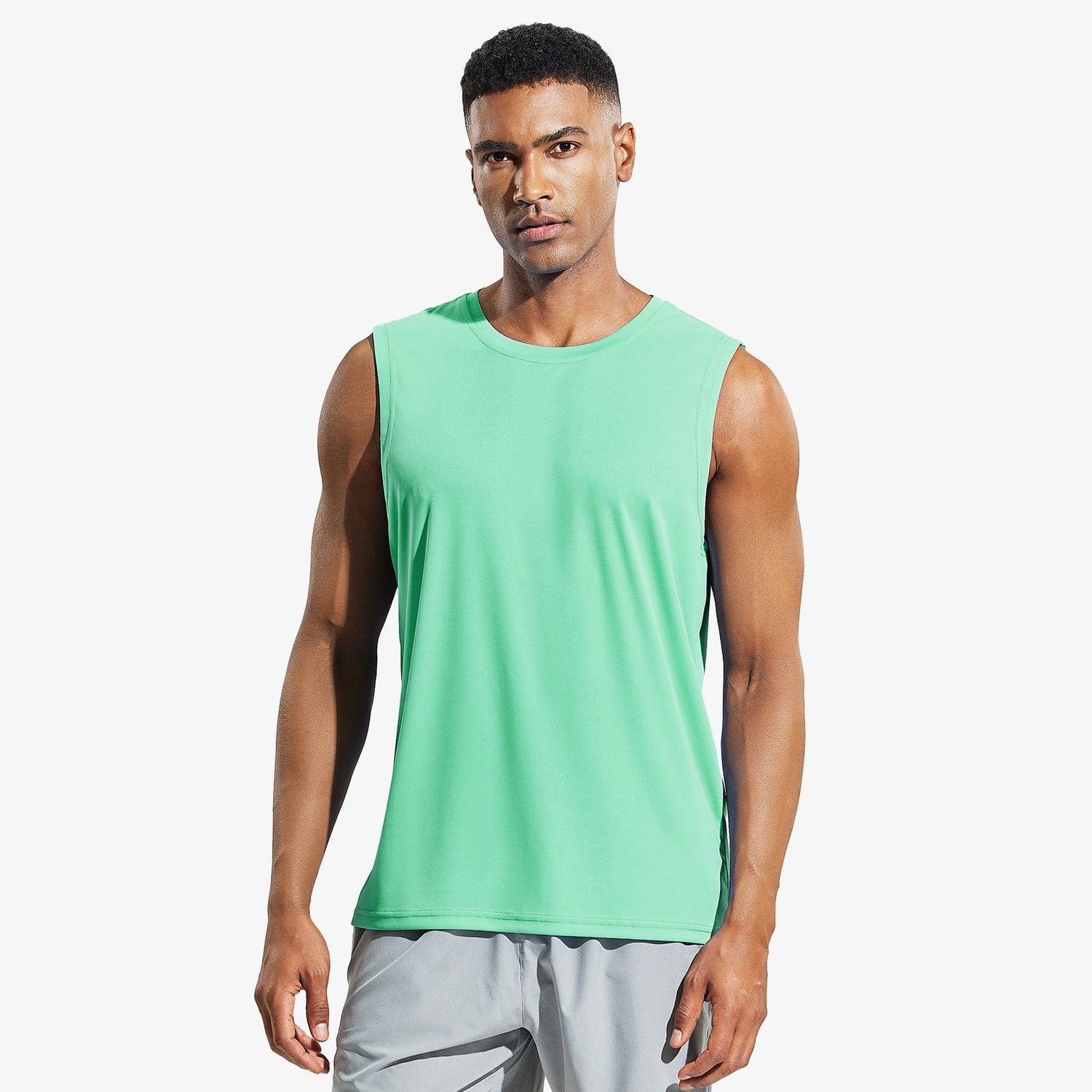 Men Lightweight UPF 50+ Sun Shirts Quick Dry Tank Tops Tank Top MIER