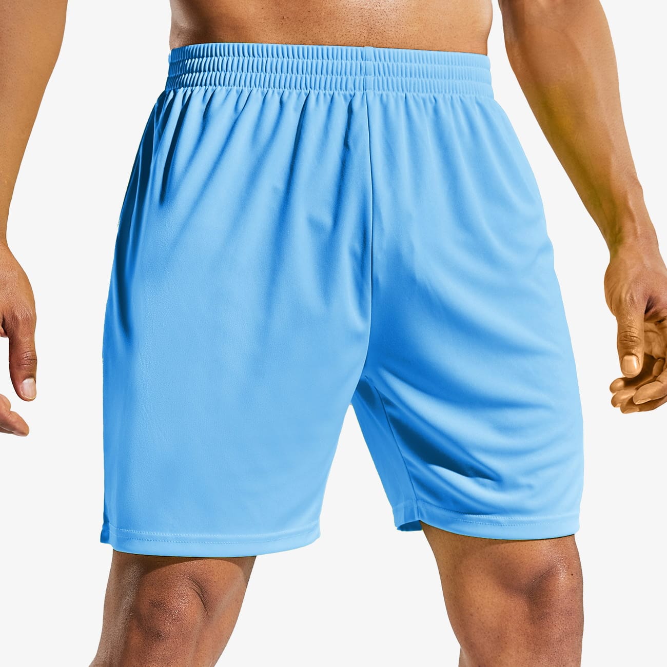 Men Quick-Dry Athletic Running Shorts without Pockets Men&
