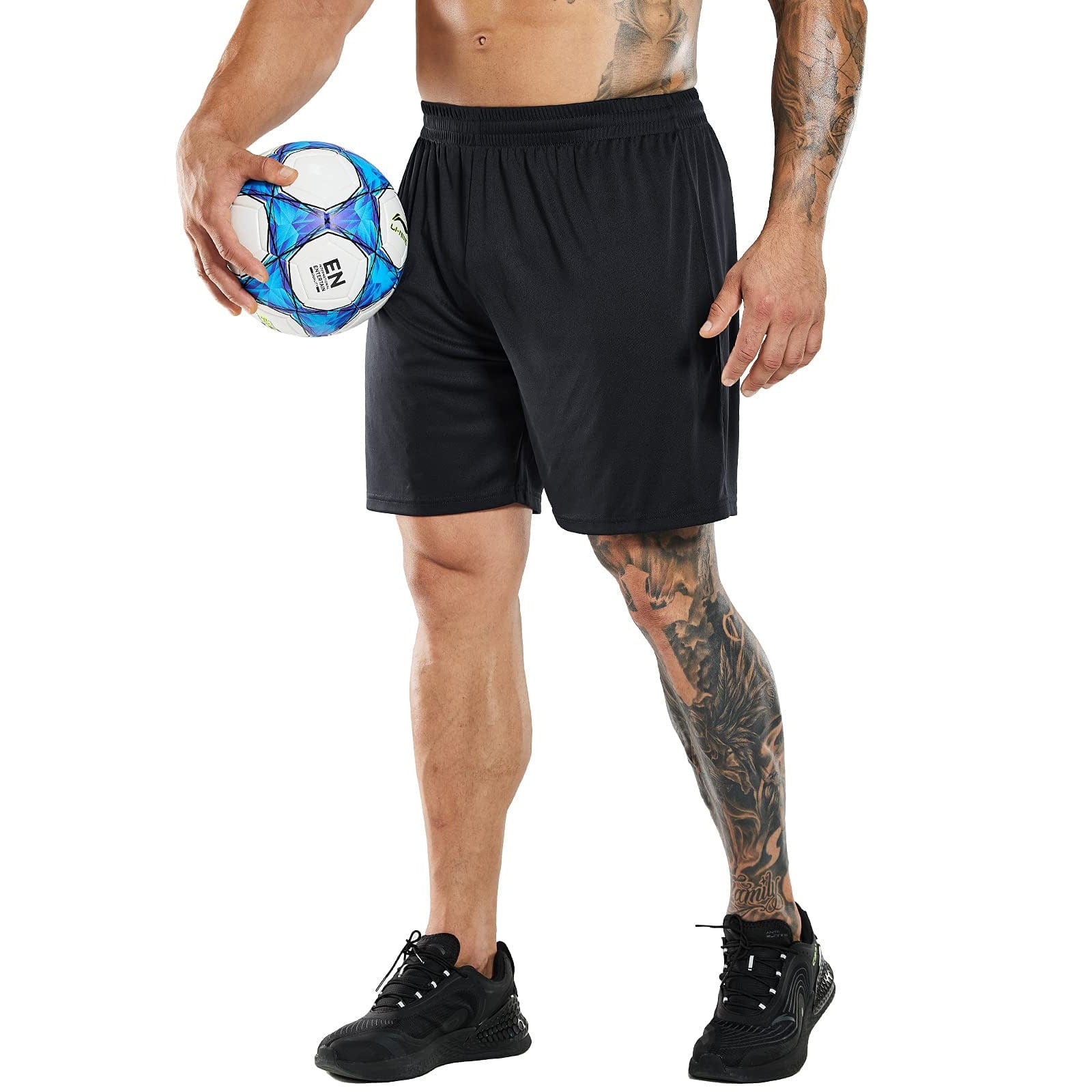 Men Quick-Dry Athletic Running Shorts without Pockets No Liner Men&