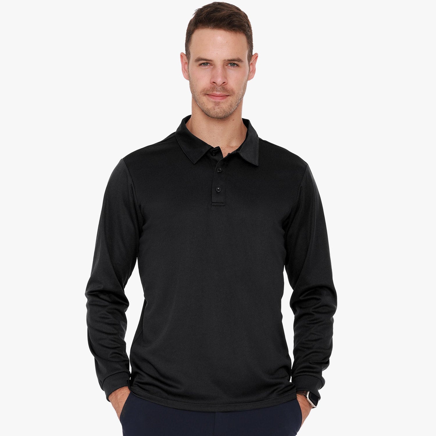 Men Quick-Dry Polo Shirts Polyester Casual Collared Shirts Men Polo MIER