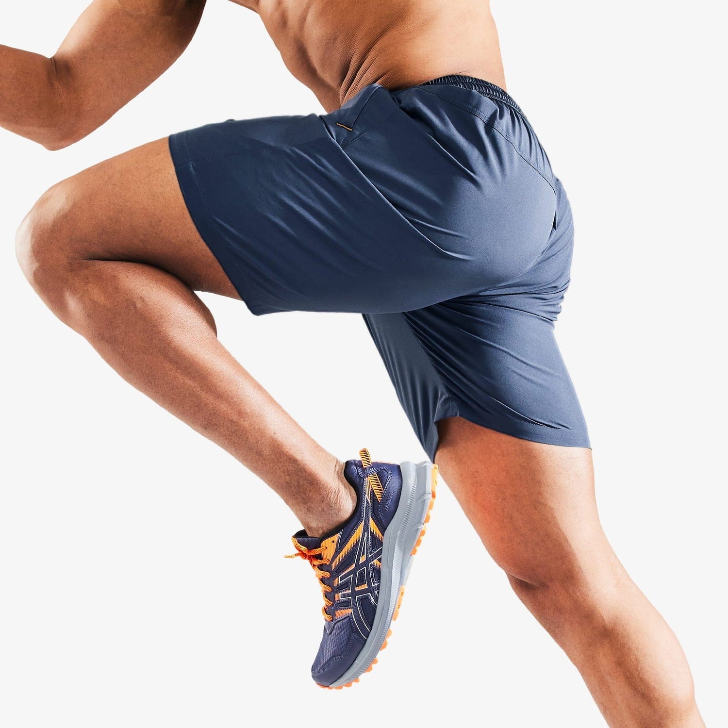 Men Quick Dry Running Shorts with Zipper Pocket 7 Inch Men&