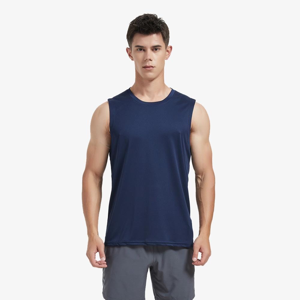 Men Sleeveless Quick Dry Tank Top Tank Top S / Dark Blue MIERSPORTS
