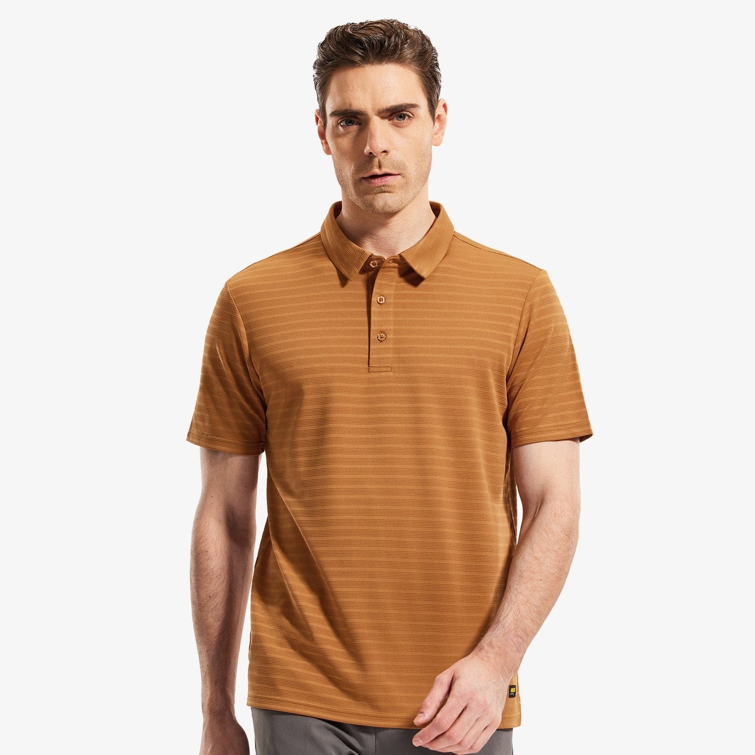 Men Striped Polo Shirts Quick Dry Casual Golf Collared Shirt Men Polo MIER