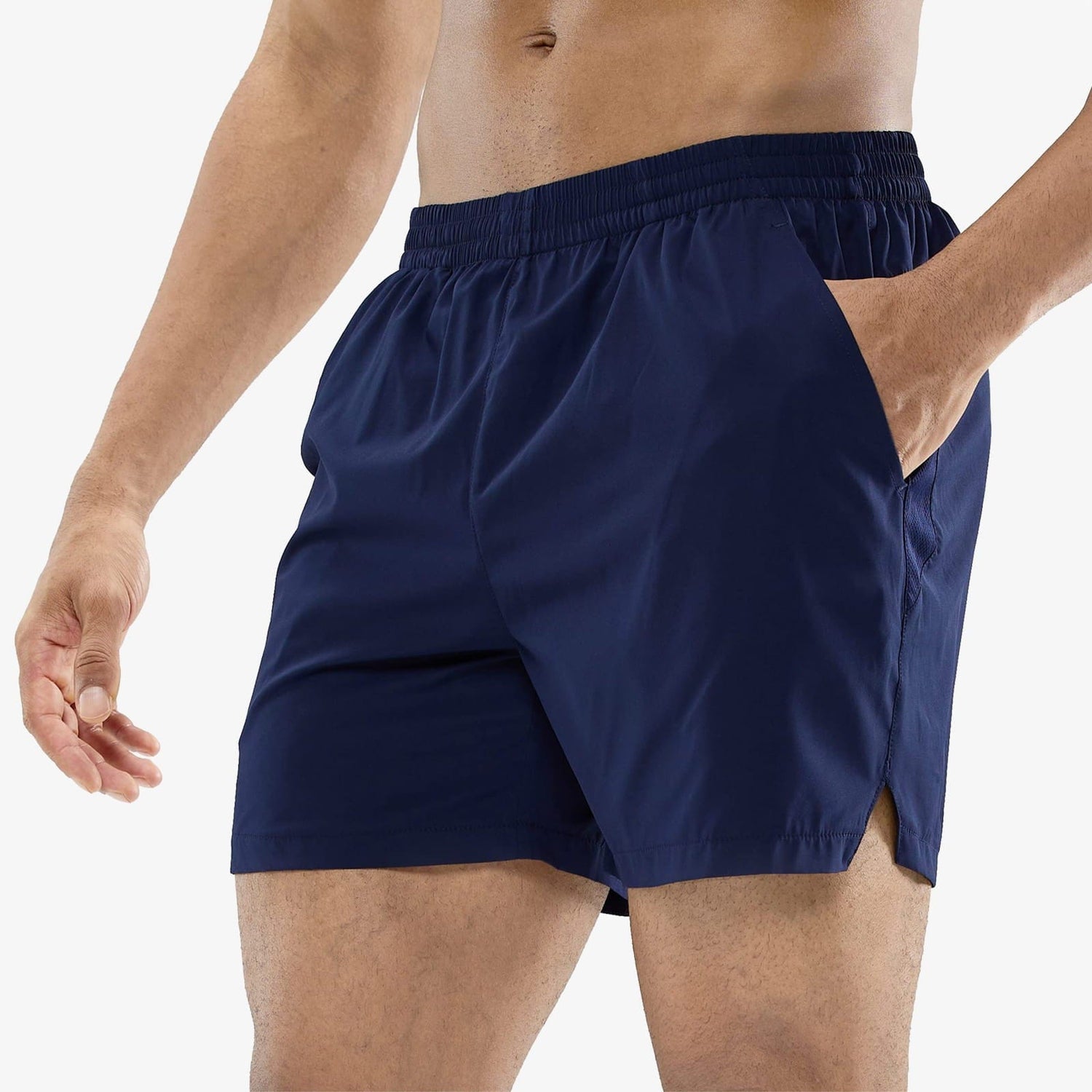 Men Workout Running Shorts 5 Inches Active Shorts with Pockets Men&