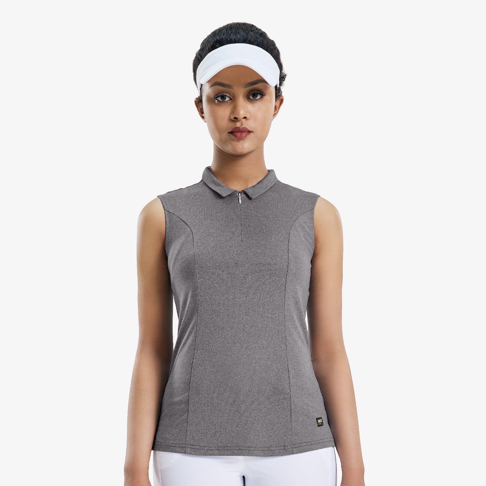 Women Golf Polo Shirts Sleeveless V Neck Tennis Shirt Women Polo MIER