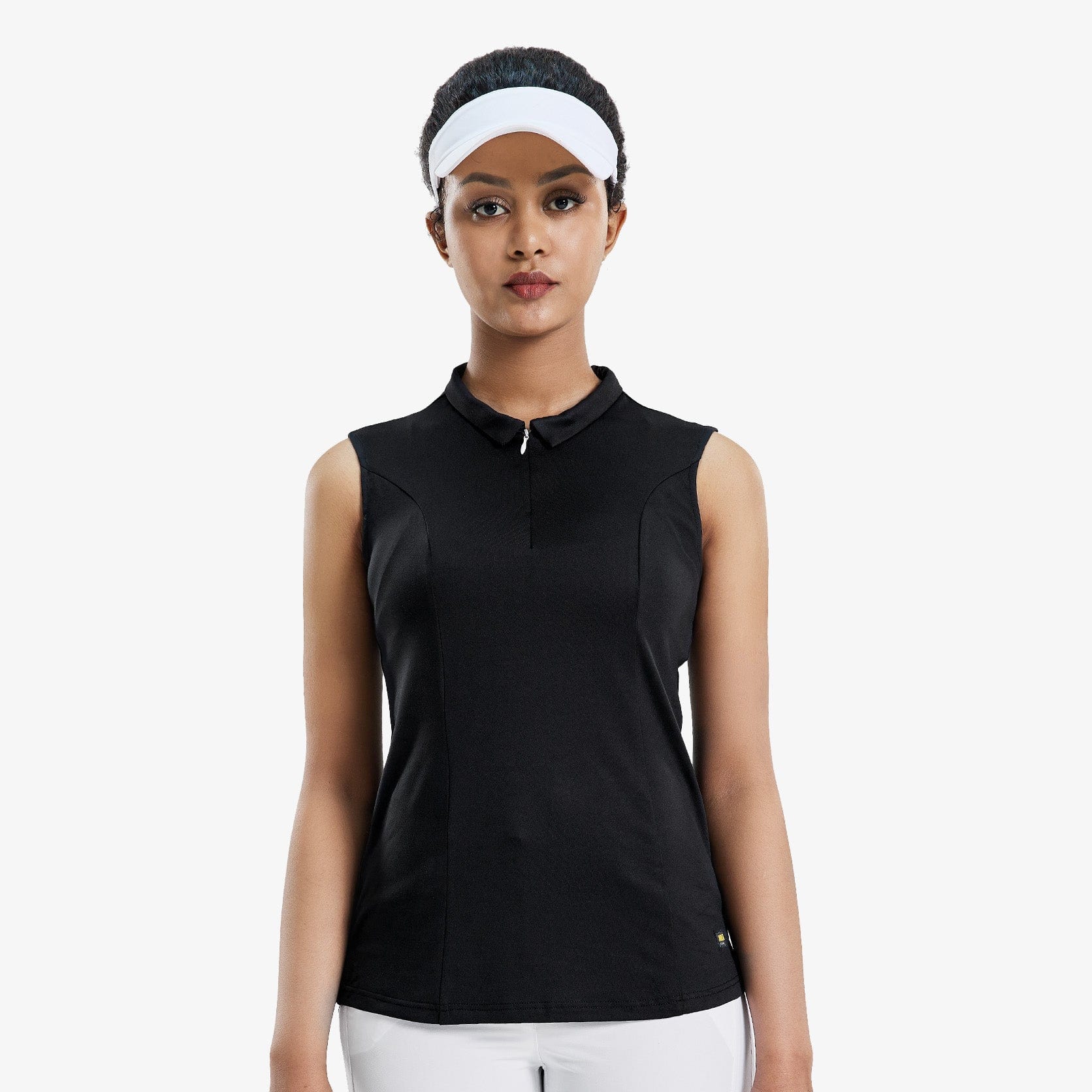 Women Golf Polo Shirts Sleeveless V Neck Tennis Shirt Women Polo MIER