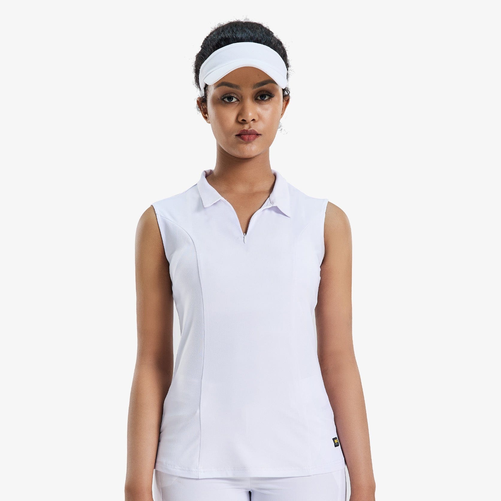 Women Golf Polo Shirts Sleeveless V Neck Tennis Shirt Women Polo MIER