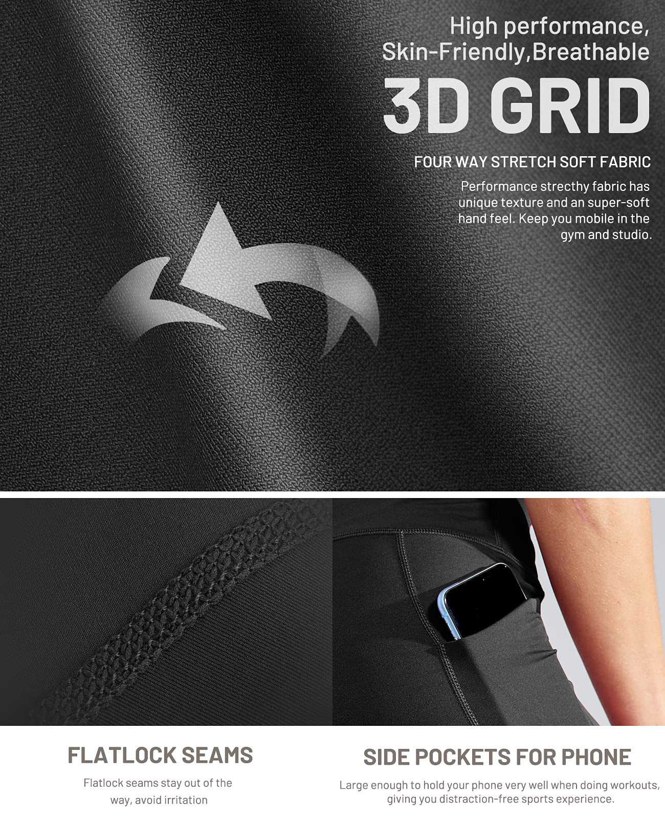 Women High Waist Workout Yoga Pants Athletic Legging with Pockets Women Yoga Pants MIER