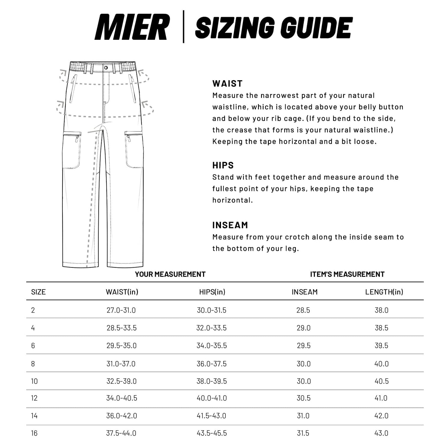 Women Quick Dry Cargo Pants Lightweight Tactical Hiking Pants Women Hiking Pants MIER