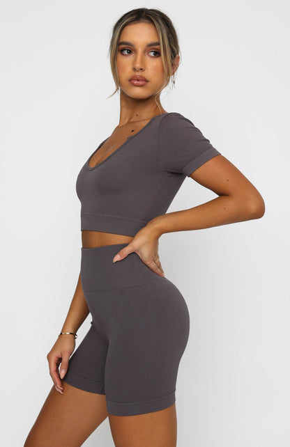 Seamless Cropped Sports Tee