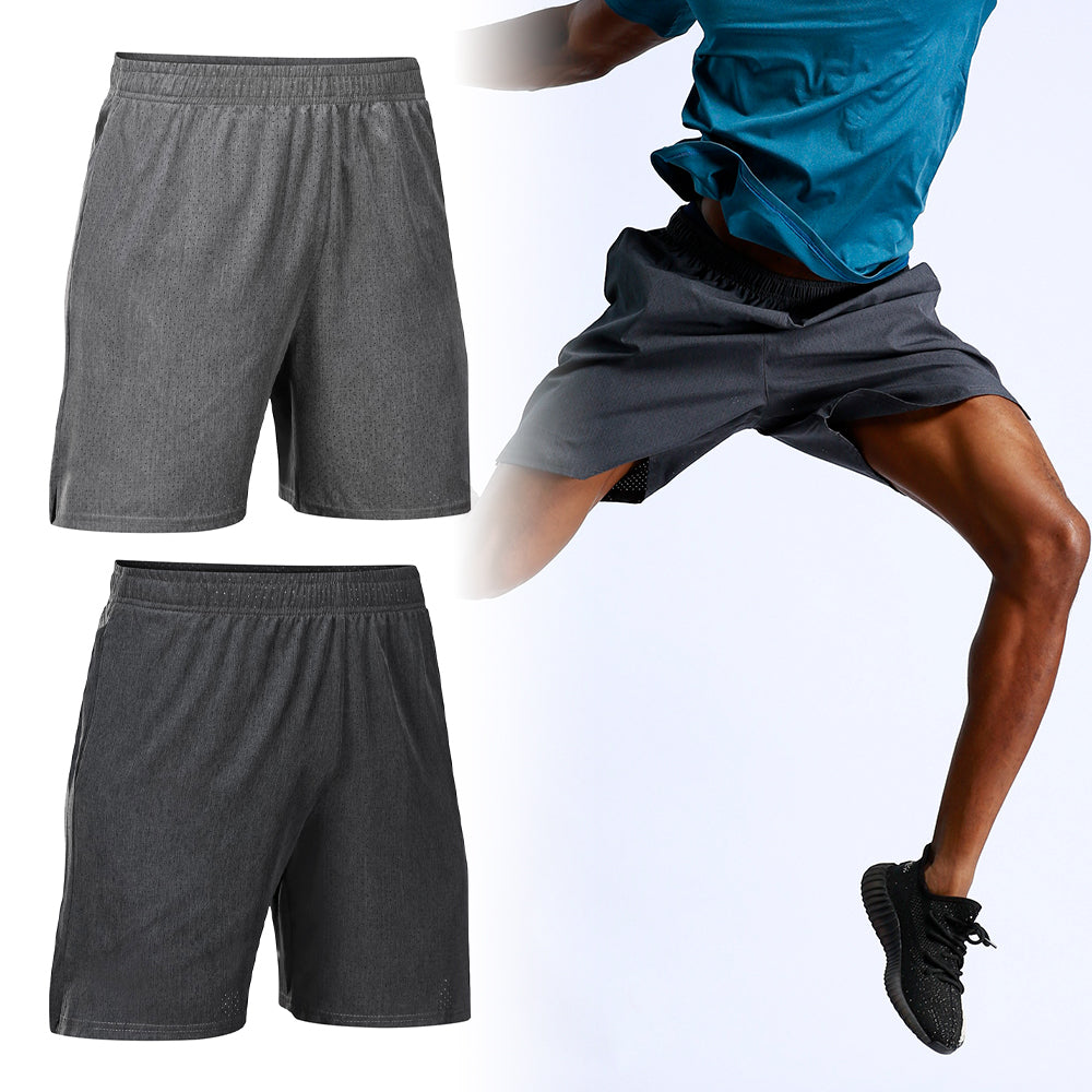 Sports Shorts for Men Workout Running with Mesh Quick Dry and Pockets