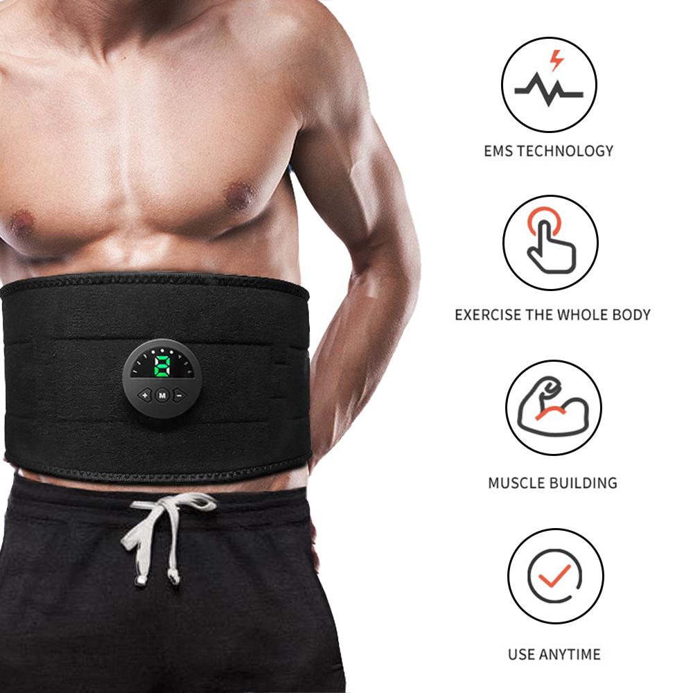 Smart EMS Fitness Vibration Belt Abdominal Trainer Muscle Slimming - Indicart