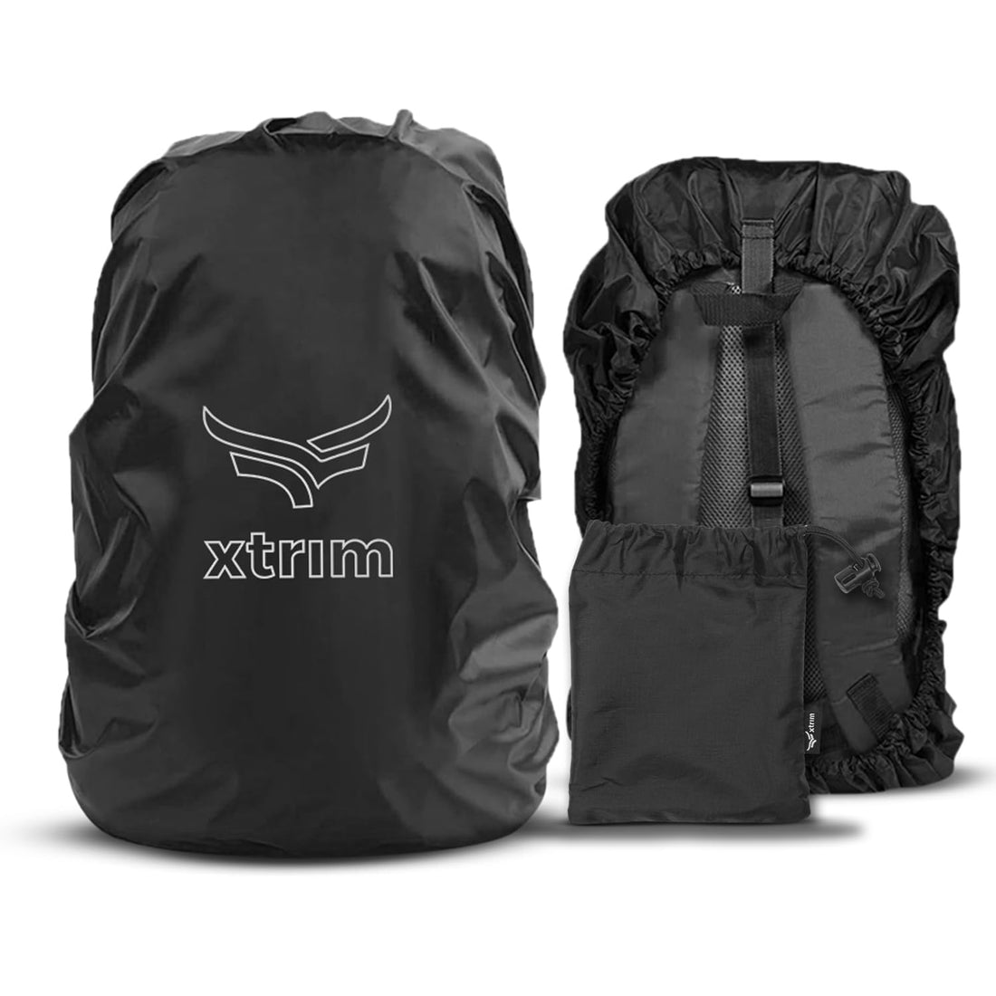 100% Rain & Dust Proof Protector for 30L to 40L Backpacks + Unisex Helmet Skull Cap for Bikers & Cyclists (BUY 1 GET 1 FREE )