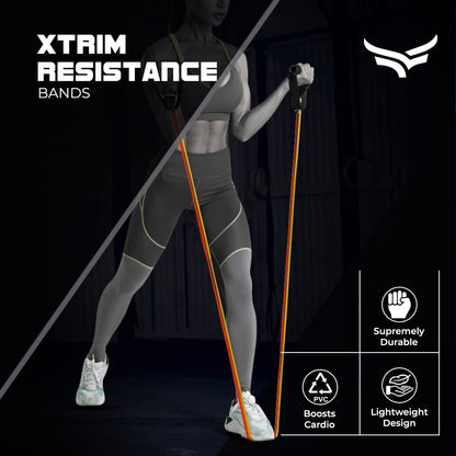Resistance Bands with Non-Slip Grip Handles &amp; Stretchable Bands, Ideal for Glute Work, Toning Booty Legs, Butt, Hips (Tube - 30 lbs)