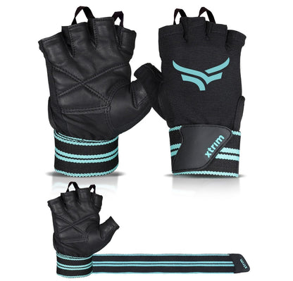 One Size Fits All Unisex Leather Gym Gloves + Gym Gloves for Men and Women (BUY 1 GET 1 FREE )