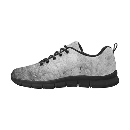 Sneakers For Men, Grey And Black - Canvas Mesh Athletic Running Shoes