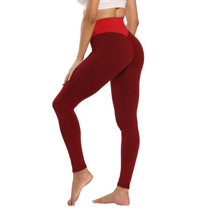 Seamless Fitness Women Leggings Patchwork Ankle Length Polyester - Indicart
