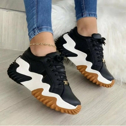 Coffee Jasper Breathable Vulcanized Women Casual Shoes - Indicart