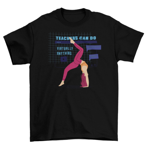 Virtual fitness t-shirt