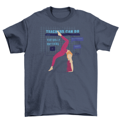 Virtual fitness t-shirt