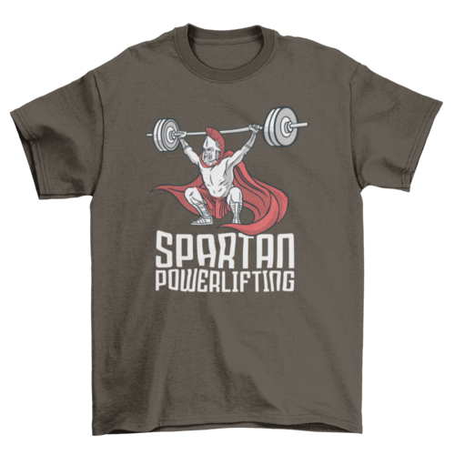 Spartan powerlifting t-shirt