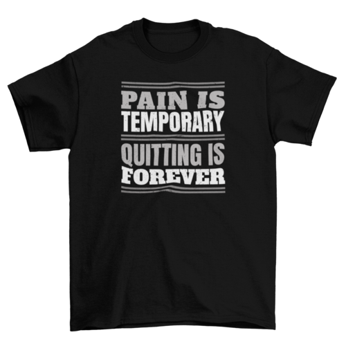 Gym exercise motivational quote t-shirt