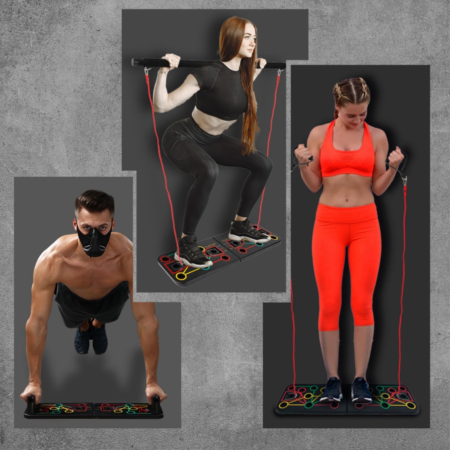 9 in 1 Push Up Workout Training Kit For Exercise
