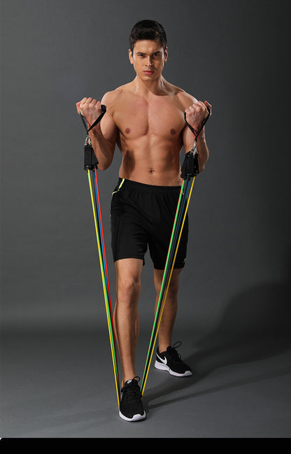 11pcs/set fitness Resistance Bands rubber elastic - Indicart