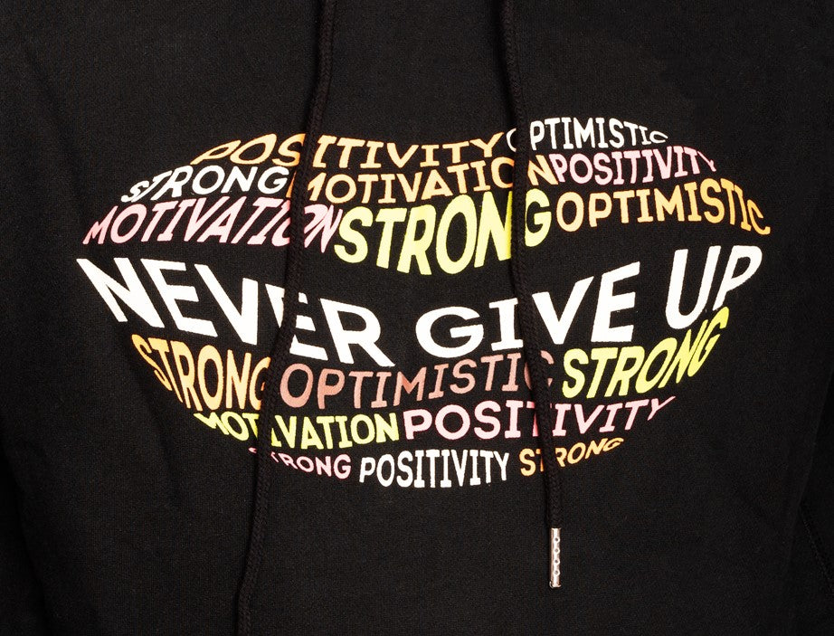Motivational hoodie, Never Give Up Sweatshirt Gift