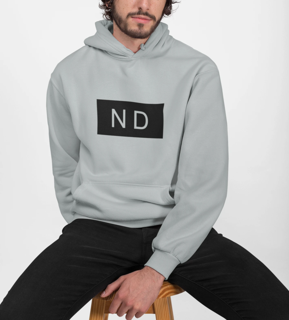 Mens Street Style ND Hooded Sweatshirt - Indicart