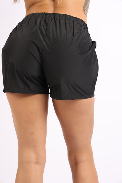 Casual Elastic Waist Windbreaker Sports Home Daily Jogging Cute Shorts