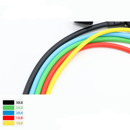 11pcs/set fitness Resistance Bands rubber elastic - Indicart