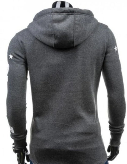 Mens Street Style Biker Hoodie - Indicart