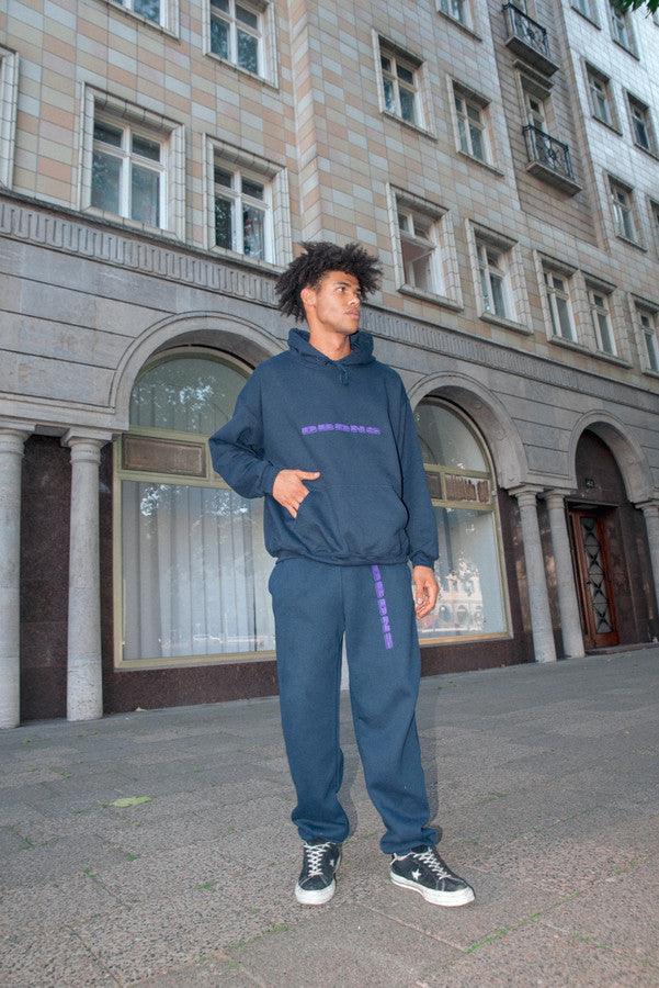 Joggers in Navy with Embroidered Logo Design