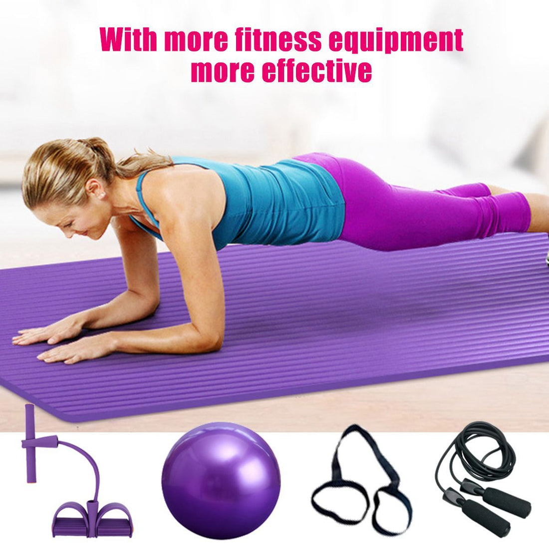 Deluxe Yoga Fitness 5 pcs Exercise Set - Indicart