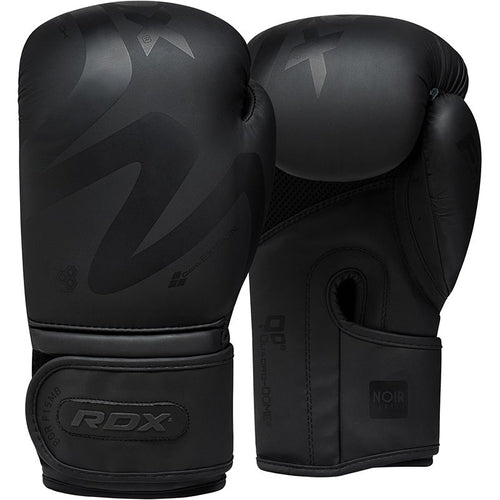 RDX F15 Noir Leather Boxing Gloves