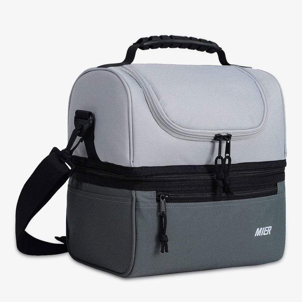 Adult Insulated Lunch Bag for Men, Women Multiple Colors Lunch Bag Large / Rice White MIER